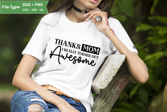 Awesome Mom Graphics for Crafts and Branding