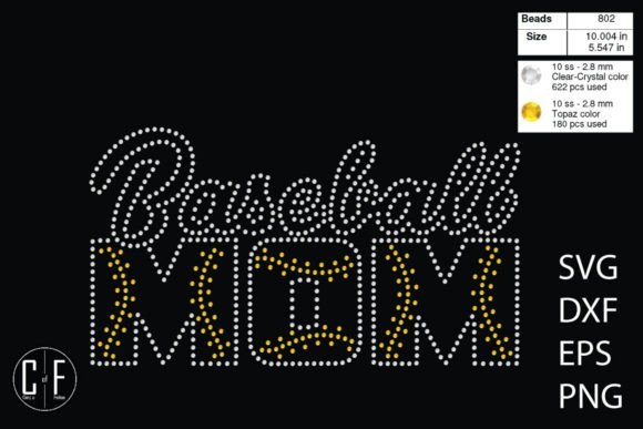 Baseball Mom Template: Graphics for Crafts
