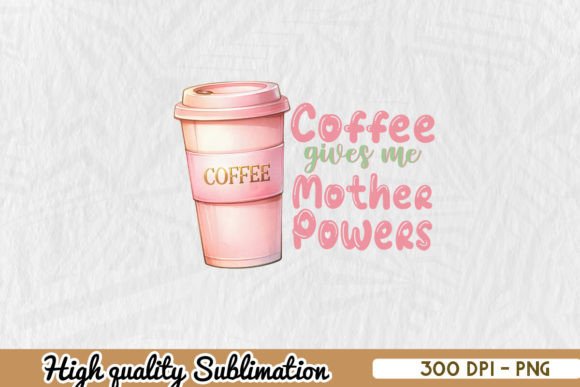 Caffeinated Mom Life PNG for Crafts and Graphics