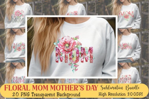 Floral Mom Mother's Day Sublimation