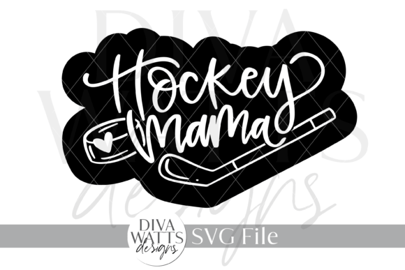 Hockey Mama Word Art Illustration SVG Review