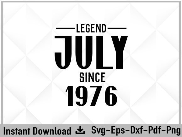 Legend Since July 976: SVG Graphics for Crafts