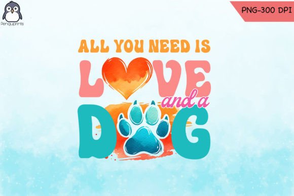 Love and a Dog Mom Club Sublimation PNG