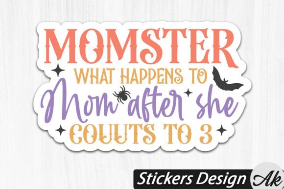 Monster Mom Stickers: Fresh Graphics for Crafts