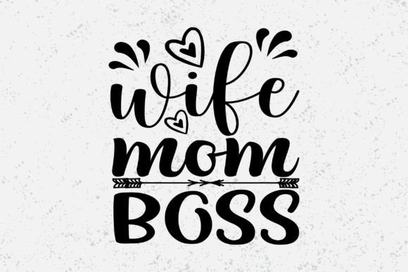 Review: Wife Mom Boss Typography for Embroidery